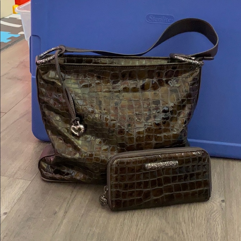 Brighton Cheri Soft Leather shoulder bag/wallet